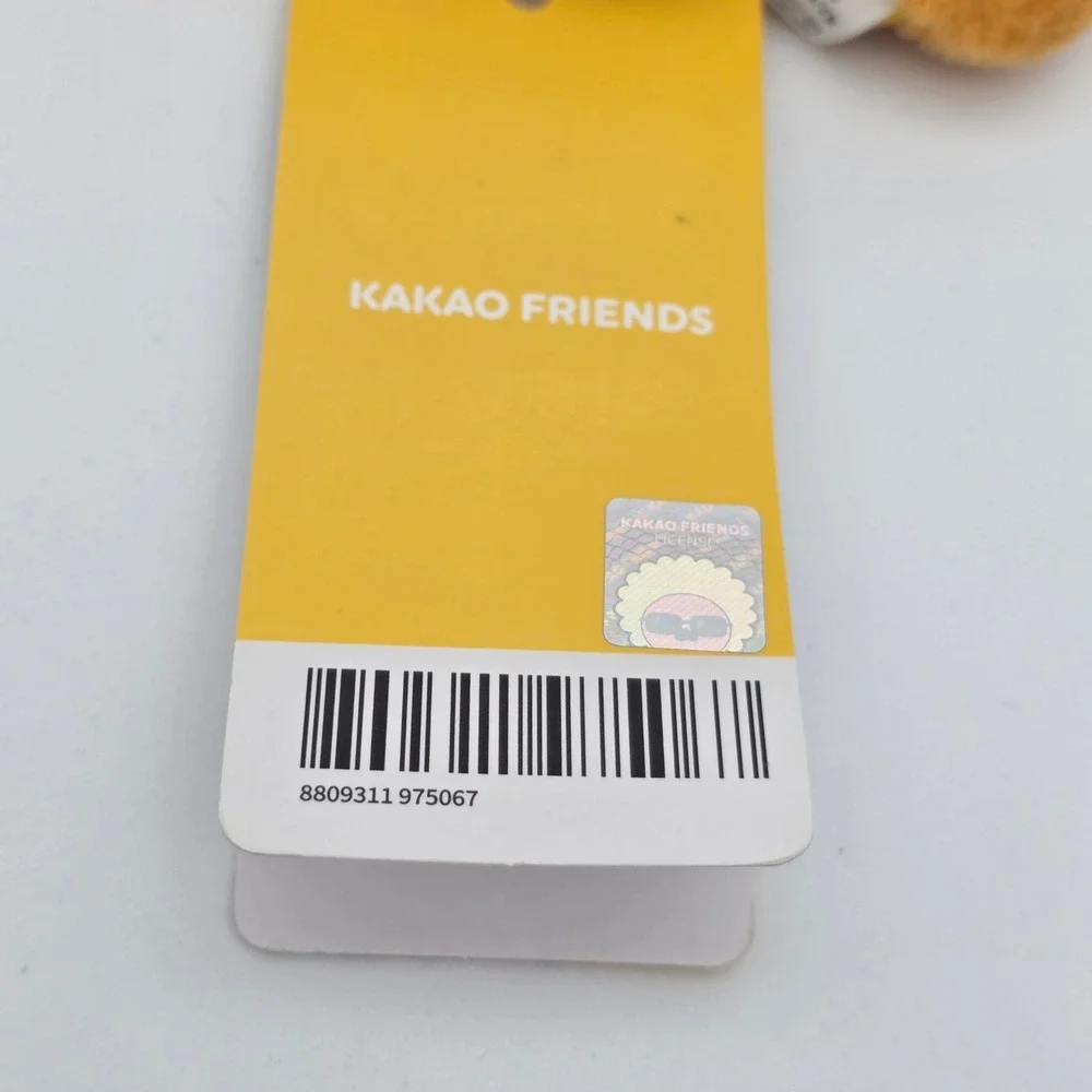 Kakao Friends Ryan Plush Keychain Doll Orange Small Bag Charm Korean Kawaii Lion